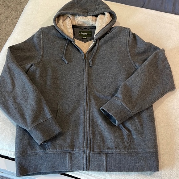 eddie bauer sherpa lined hoodie